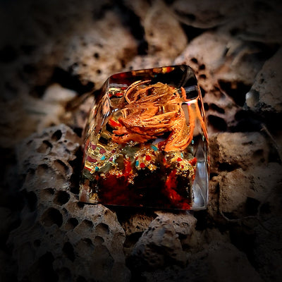 LOTR Lord Of Rings Eye of Sauron Dark Lord King of the Dead Smaug Dragon Balrog The One Ring Artisan Keycaps Epoxy Resin