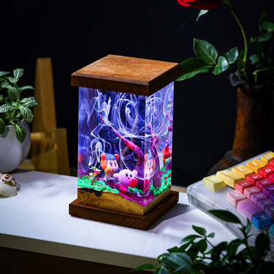 Pokemon Kirby Epoxy Resin Lamp, Night Light