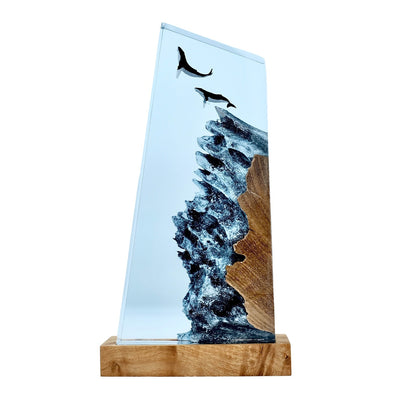 Humpback Whales - High Quality Epoxy Resin Lamp