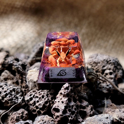 Naruto Kurama Matatabi Shukaku Tailed Beasts Artisan Keycaps Epoxy Resin