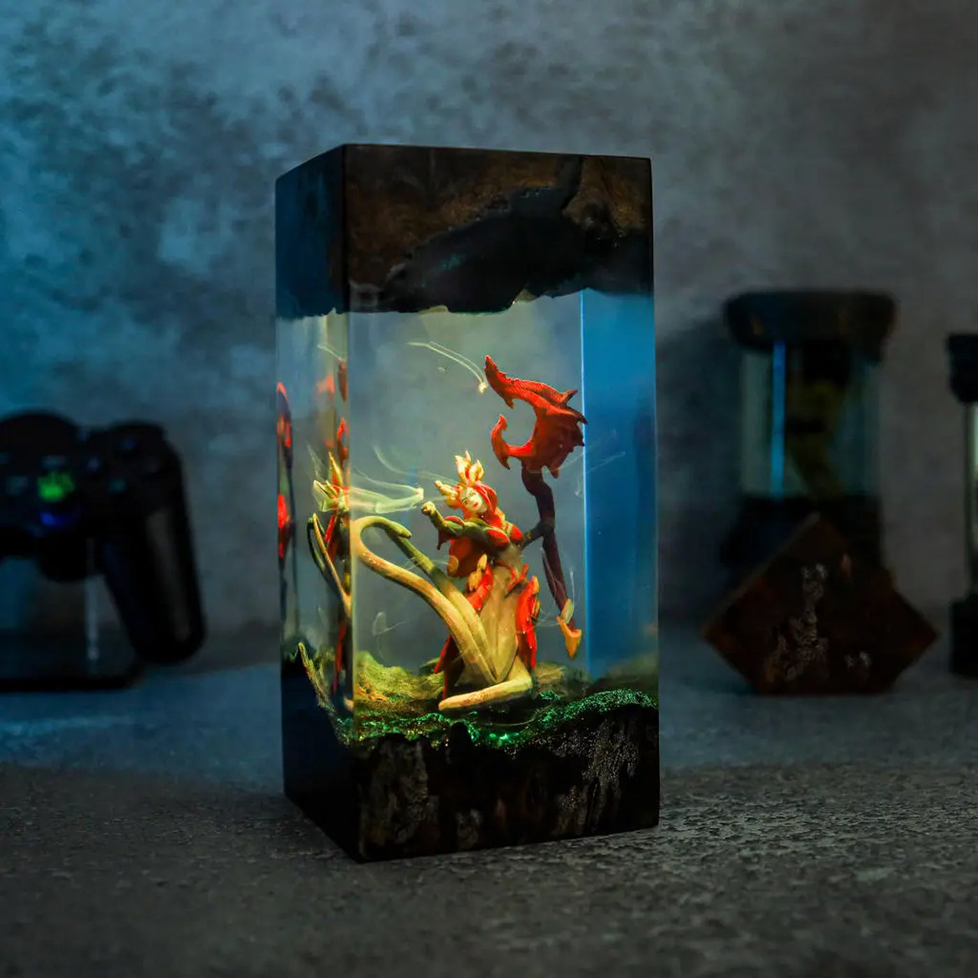 Coven Nami League of Legends Epoxy Resin Lamp, Night Light