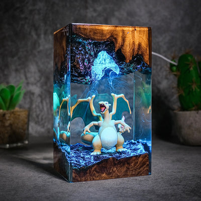 Pokemon Charizard Epoxy Resin Lamp, Night Light