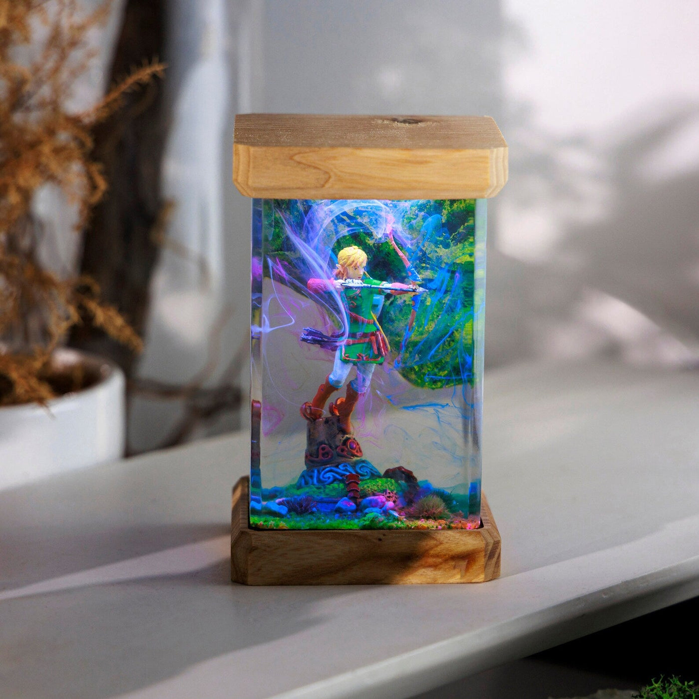 TLOZ TOTKD Zelda Link Epoxy Resin Lamp, Night Light