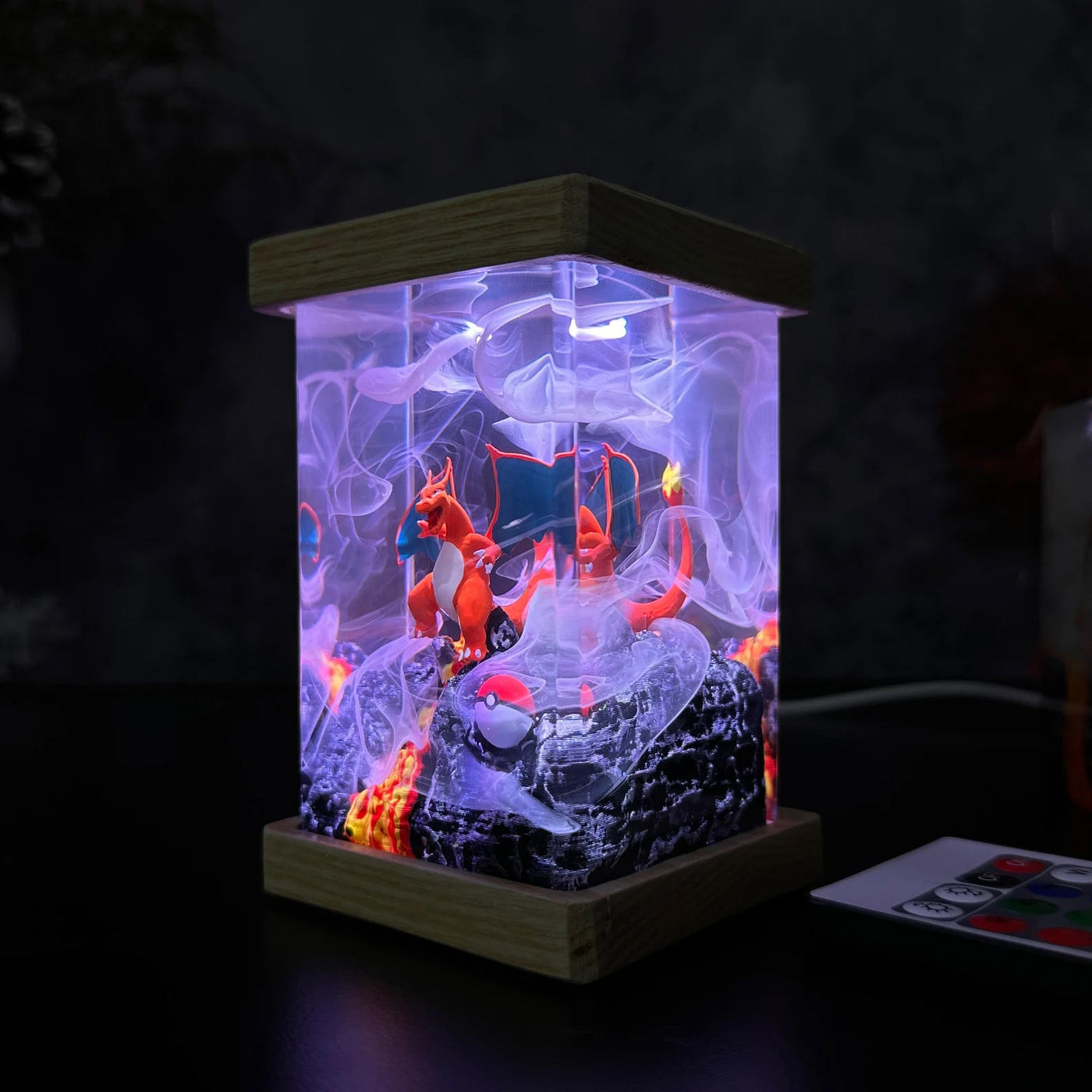 Pokemon Charizard Epoxy Resin Lamp, Night Light