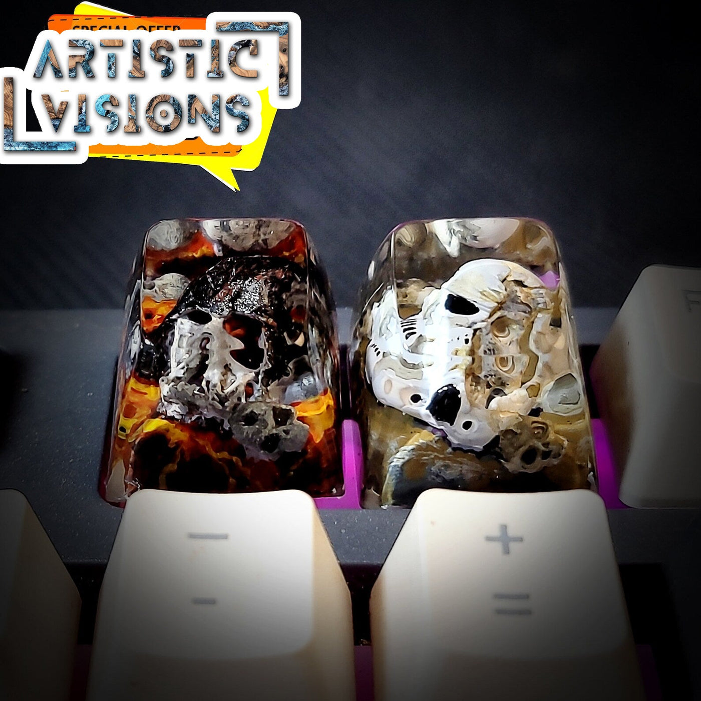 Star Wars Darth Vader Artisan Keycaps Epoxy Resin