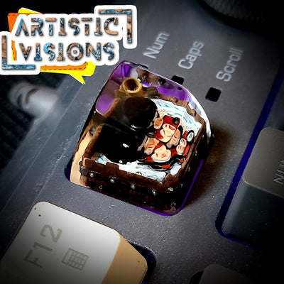 Spirited A No Face Faceless Artisan Keycaps Epoxy Resin