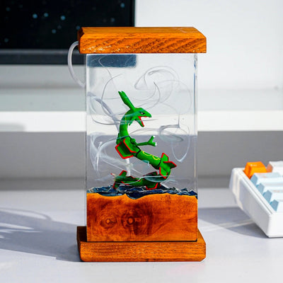 Pokemon Rayquaza Epoxy Resin Lamp, Night Light