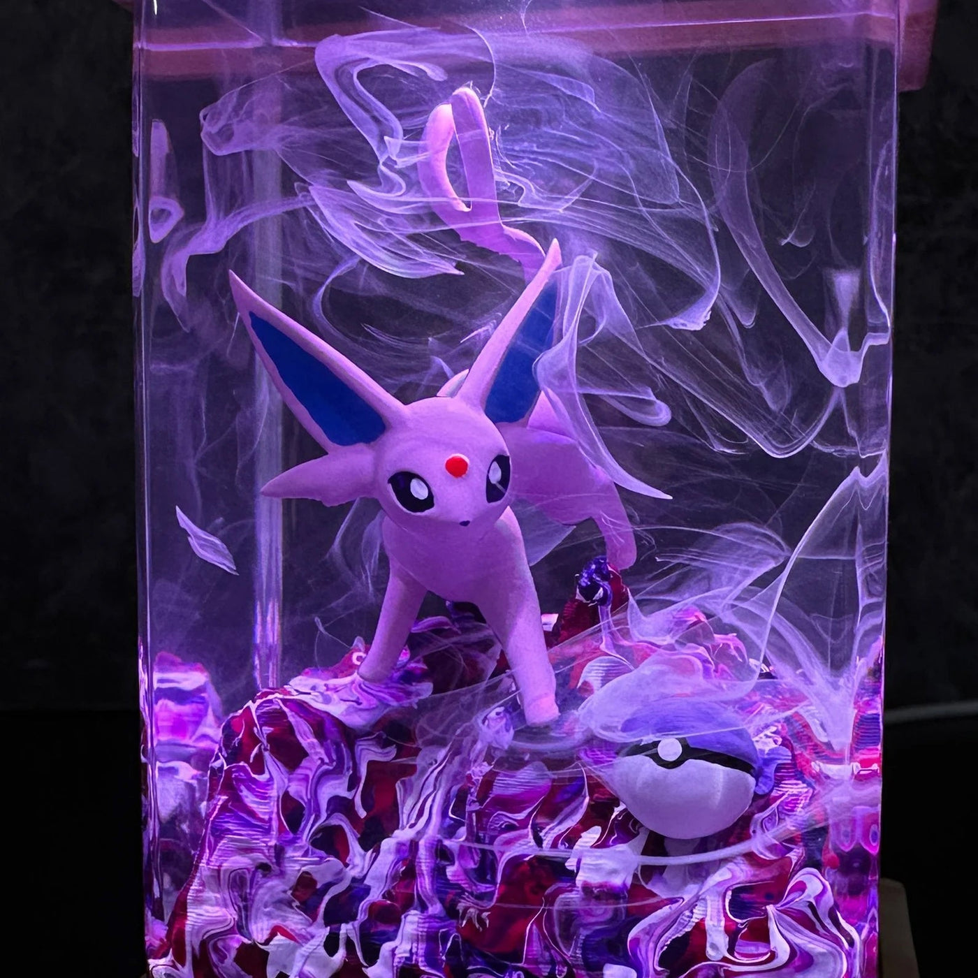 Pokemon Espeon Epoxy Resin Lamp, Night Light