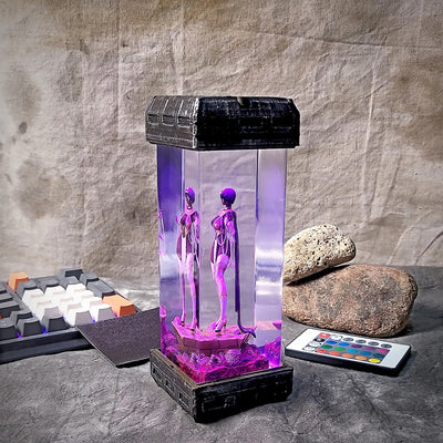 2P Nier Automata Diorama Epoxy Resin Lamp, Night Light, Wireless Lights