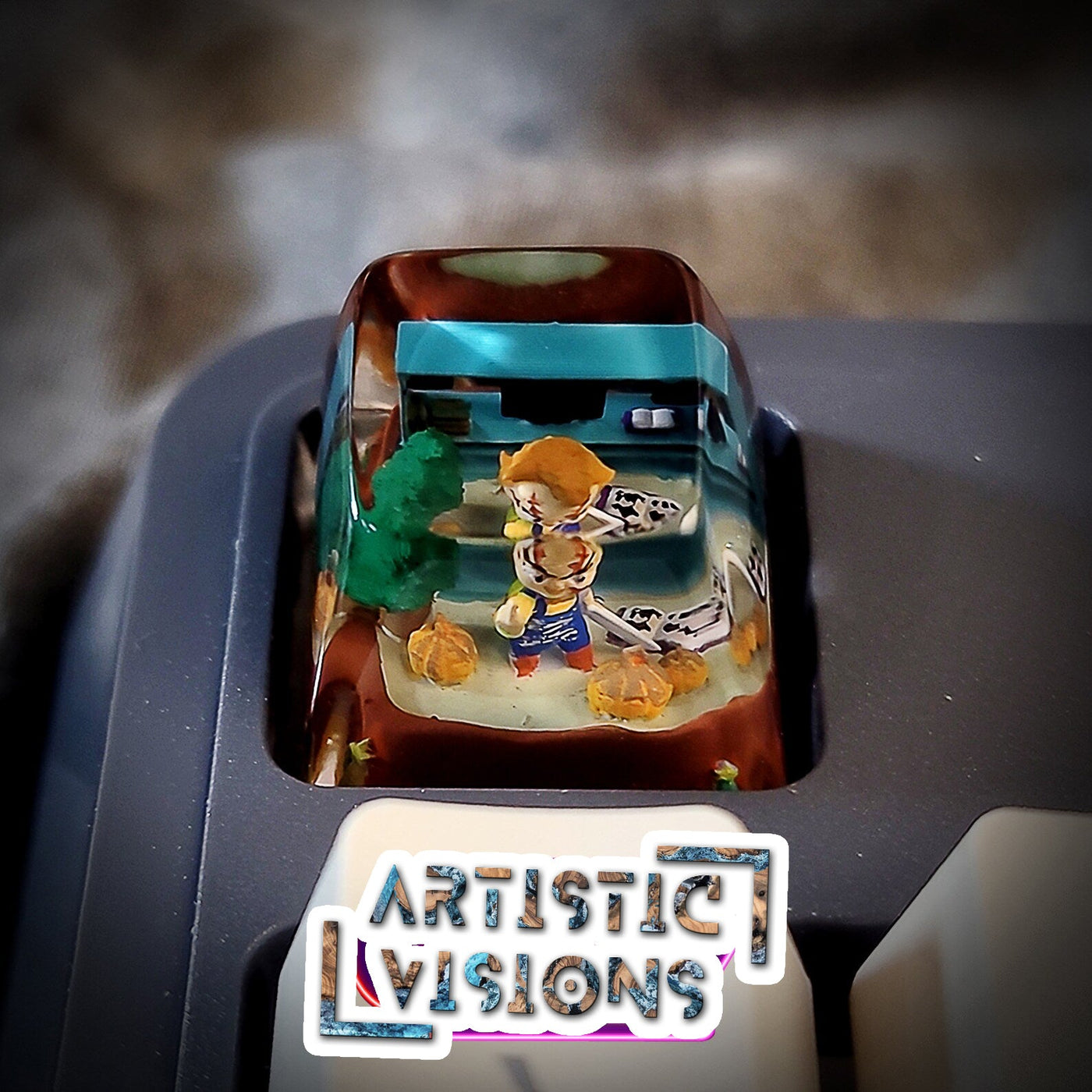 Chucky Halloween Artisan Keycaps Epoxy Resin