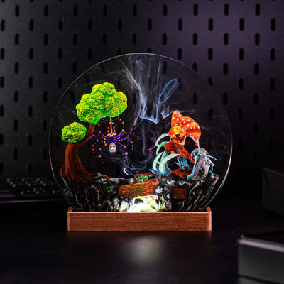 Demon Slayer Agatsuma Zenitsu Epoxy Resin Lamp, Night Light