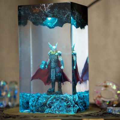 Thor Vikings Epoxy Resin Lamp, Night Light