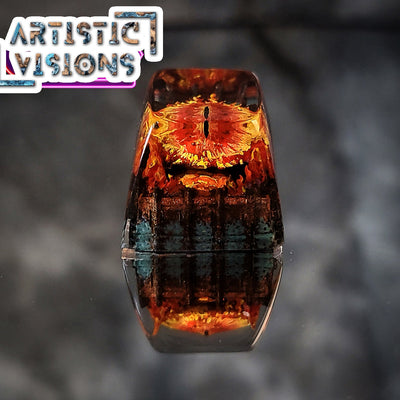 LOTR Lord Of Rings Eye of Sauron Dark Lord King of the Dead Smaug Dragon Balrog The One Ring Artisan Keycaps Epoxy Resin