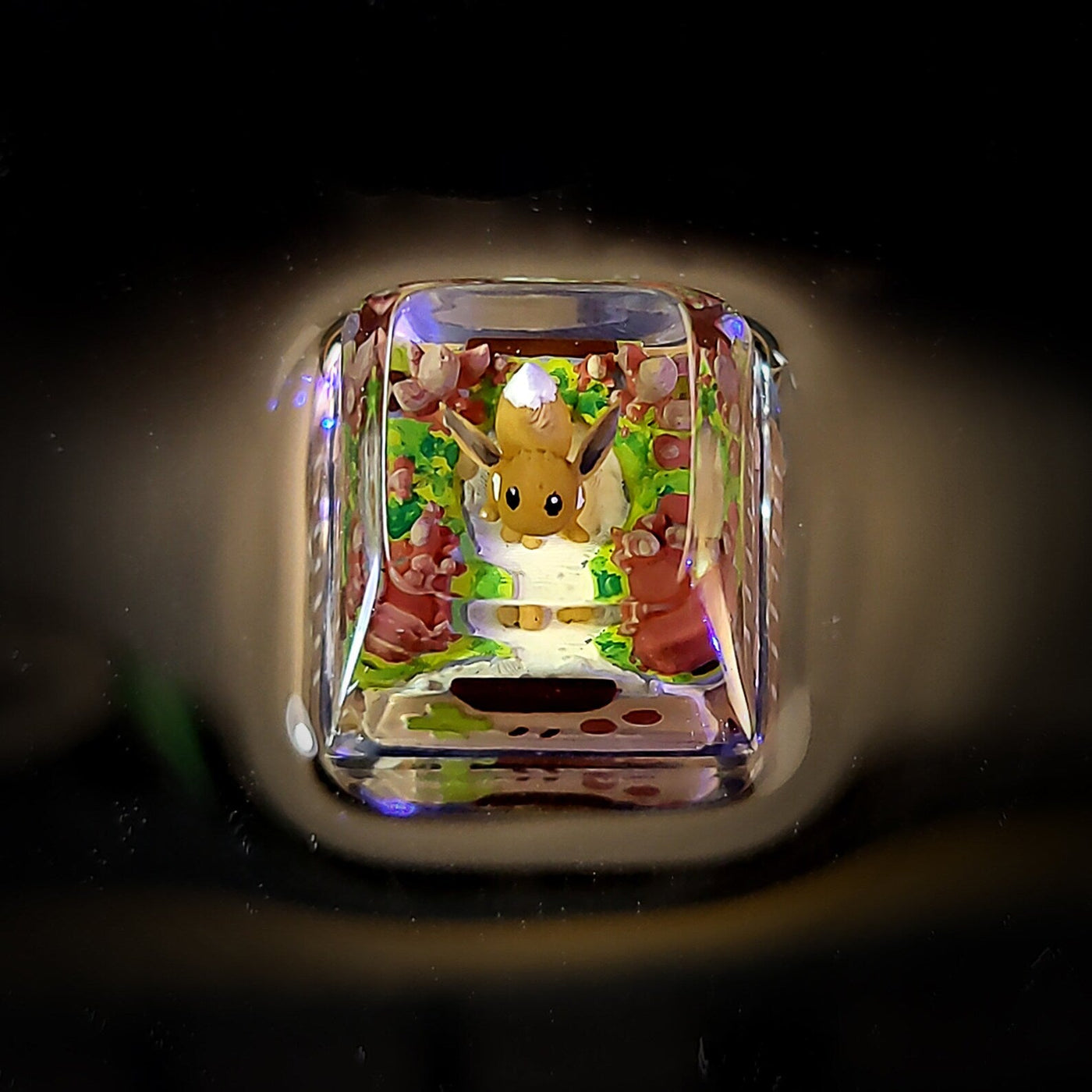 Pokemon Eevee Artisan Keycaps Epoxy Resin