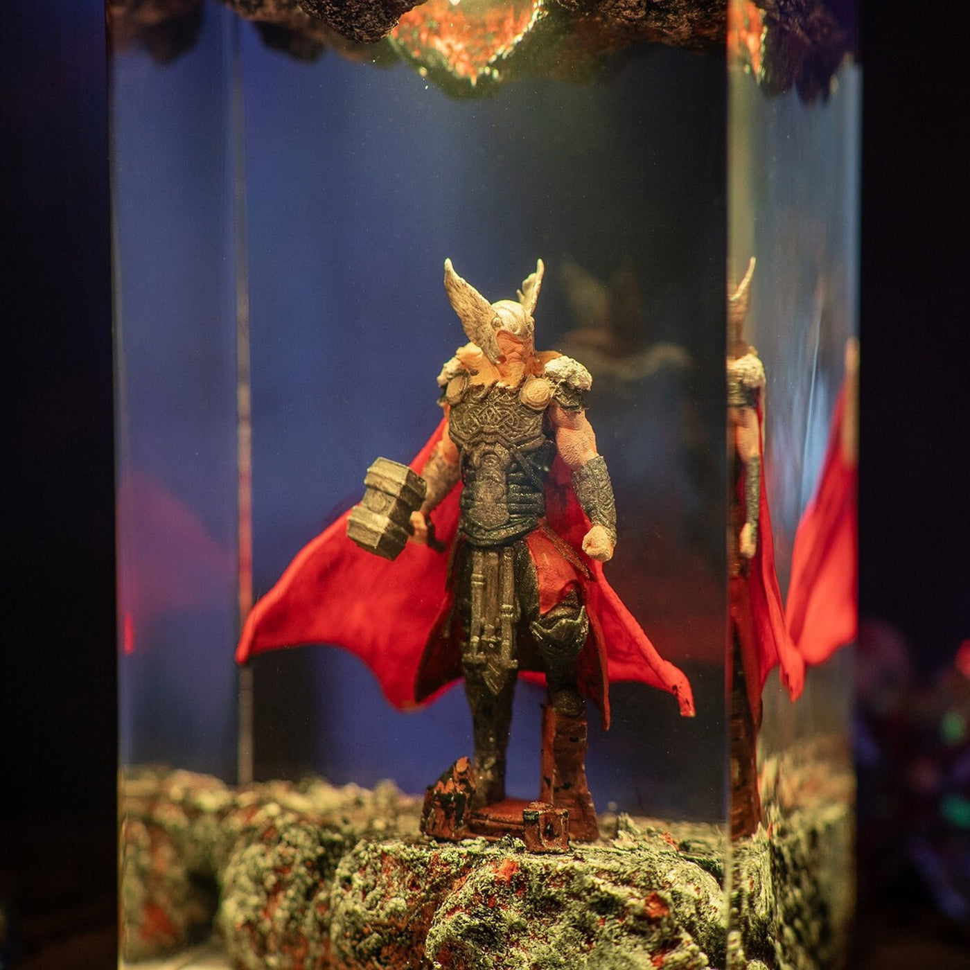 Thor Vikings Epoxy Resin Lamp, Night Light