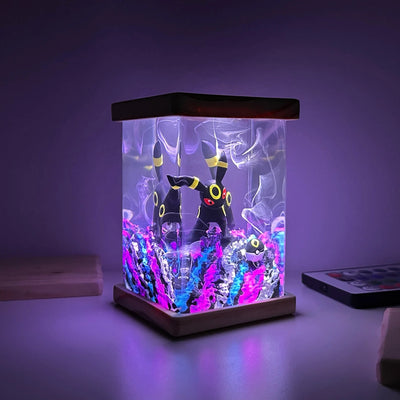 Pokemon Umbreon Epoxy Resin Lamp, Night Light