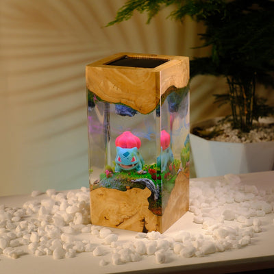 Pokemon Bulbasaur Epoxy Resin Lamp, Night Lighth