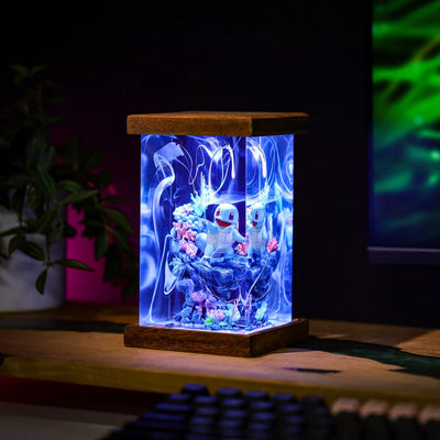 Pokemon Squirtle Epoxy Resin Lamp, Night Light