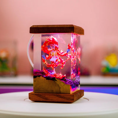 Pokemon Infernape Epoxy Resin Lamp, Night Light