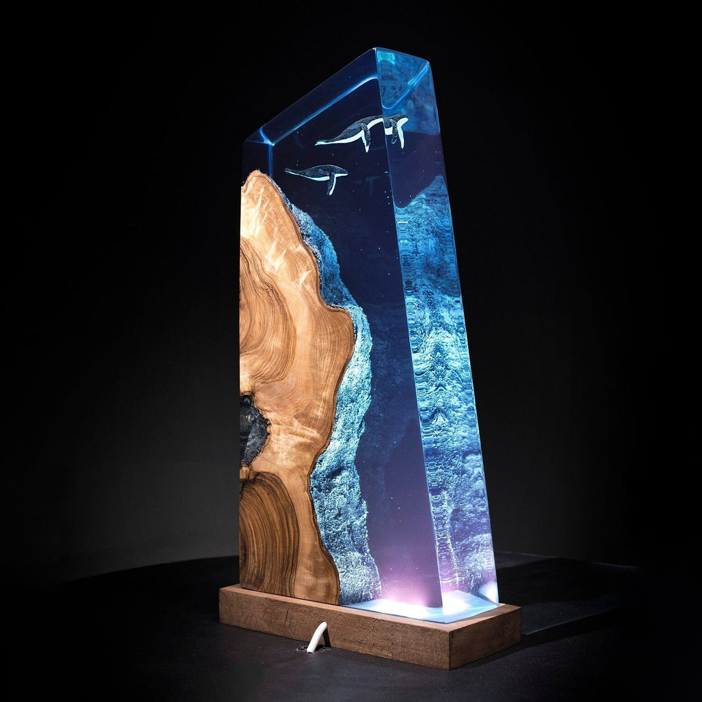 Humpback Whales - High Quality Epoxy Resin Lamp