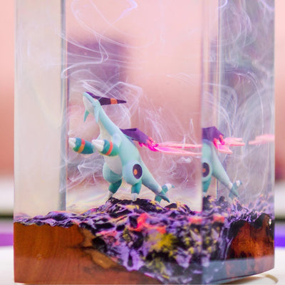 Pokemon Jetragon Epoxy Resin Lamp, Night Light