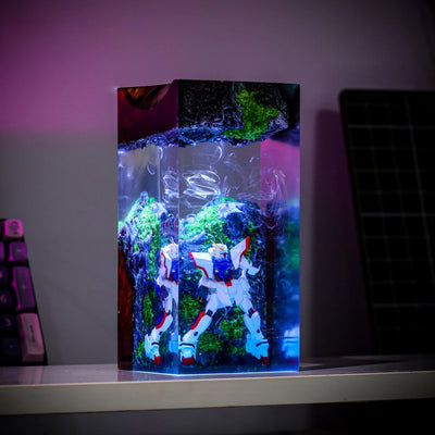 Abandon GF13-017NJ Shining Gundam Mountain Epoxy Resin Lamp, Night Light