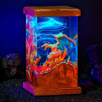 Pokemon Charizard Epoxy Resin Lamp, Night Light