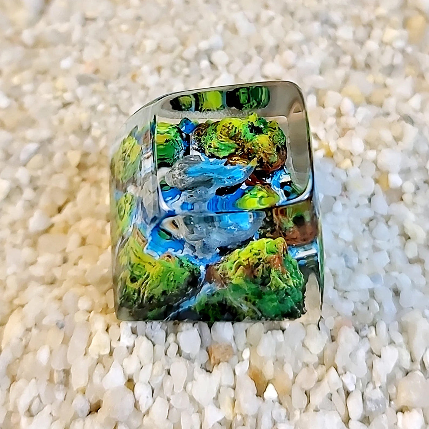 Godzilla Chibi Skull Island Artisan Keycaps Epoxy Resin