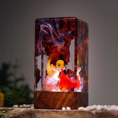 Pokemon Charmander Epoxy Resin Lamp, Night Light