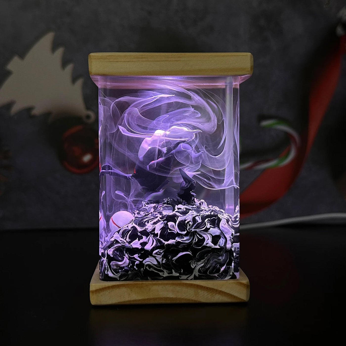 Pokemon Darkrai Epoxy Resin Lamp, Night Light