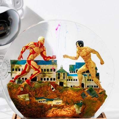 Attack On Titan Epoxy Resin Lamp, Night Light