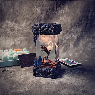 Hollow Knight Diorama Epoxy Resin Lamp, Night Light, Wireless Lights