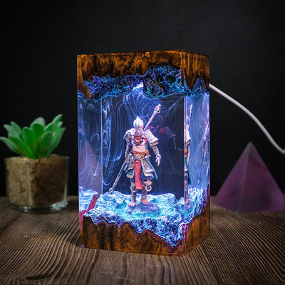 Black Myth Wukong Epoxy Resin Lamp, Night Light