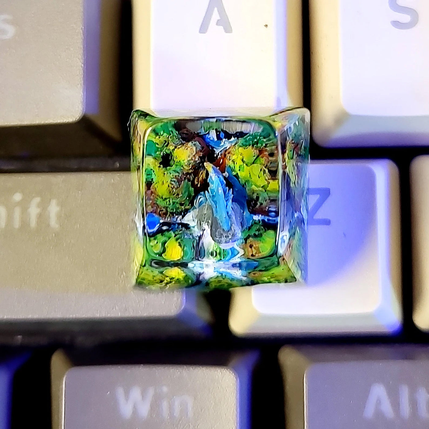 Godzilla Chibi Skull Island Artisan Keycaps Epoxy Resin