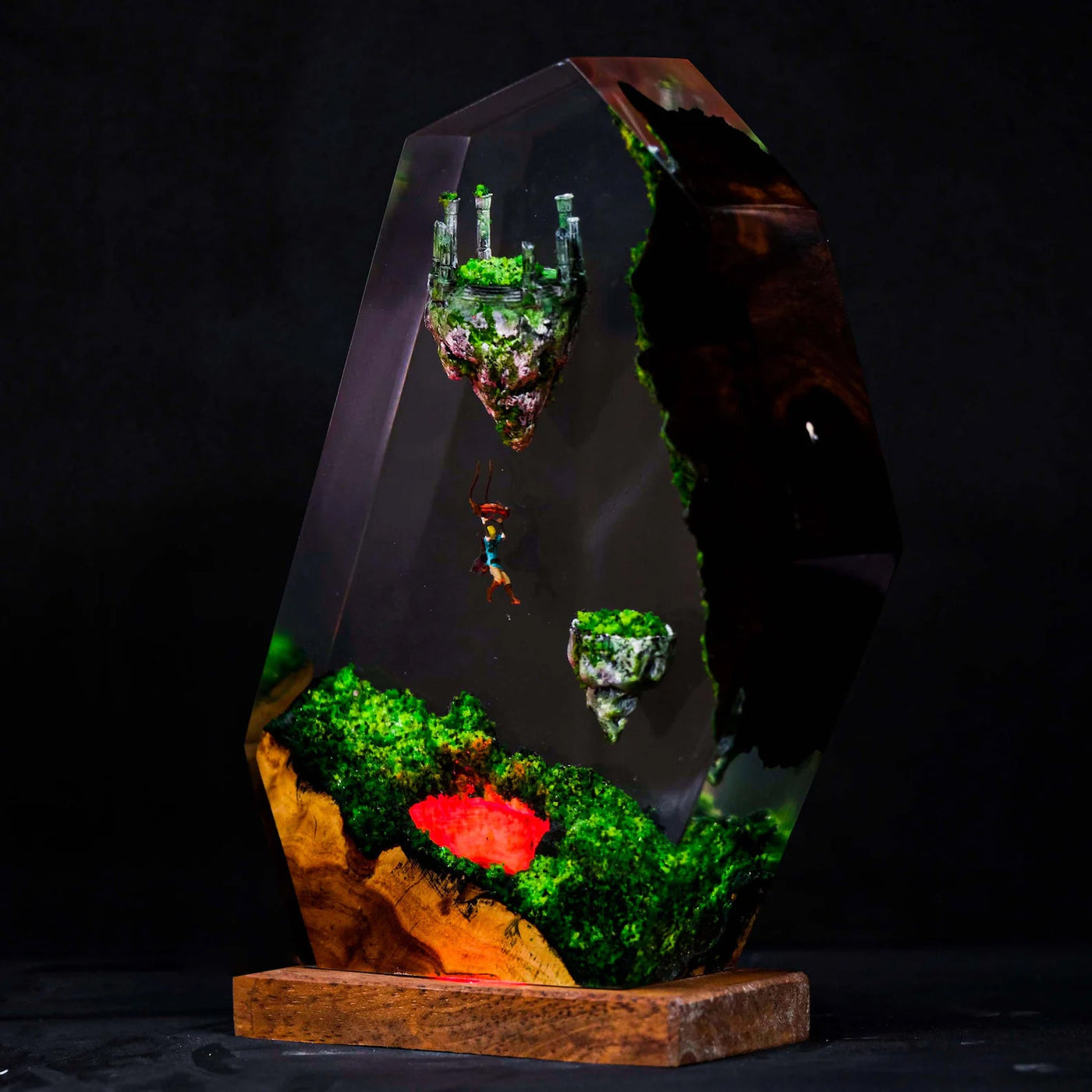 TLOZ TOTKD Zelda Link and Sky Islands Epoxy Resin Lamp, Night Light