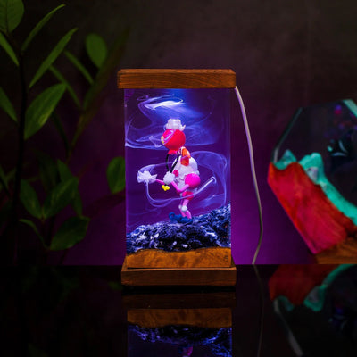 Pokemon Mr Mime Pennywise Epoxy Resin Lamp, Night Light