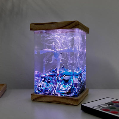 Pokemon Lugia Epoxy Resin Lamp, Night Light