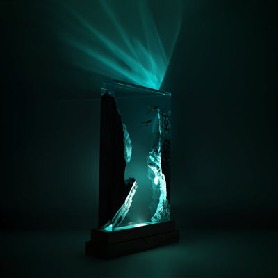 Divers Explore Undersea - High Quality Epoxy Resin Lamp