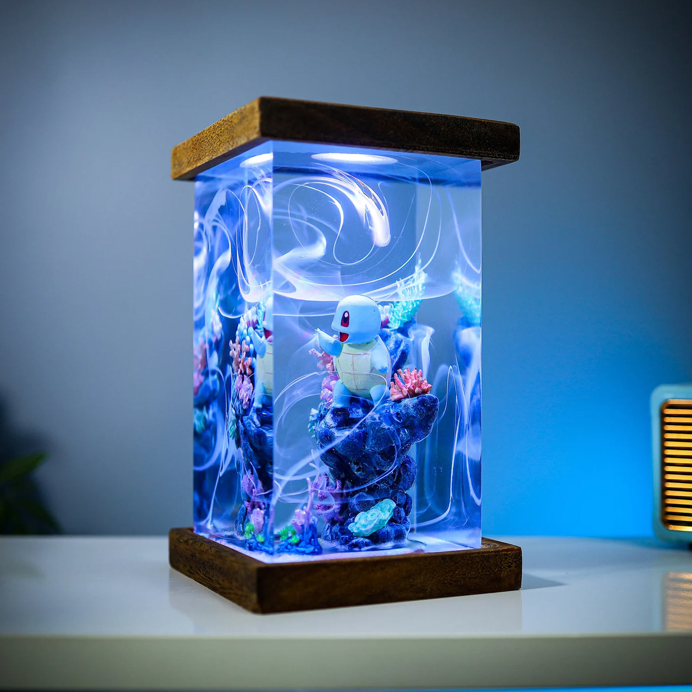 Pokemon Squirtle Epoxy Resin Lamp, Night Light