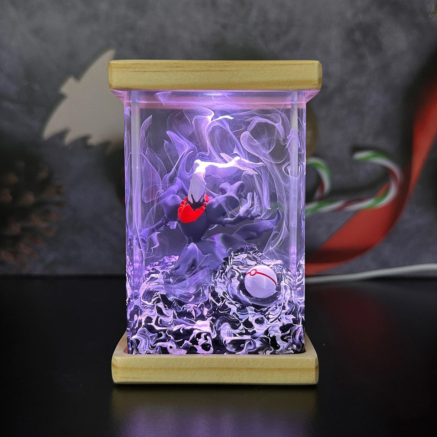 Pokemon Darkrai Epoxy Resin Lamp, Night Light