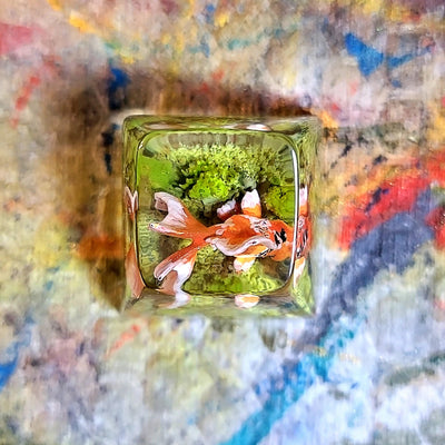 Gold Fish Artisan Keycaps Epoxy Resin