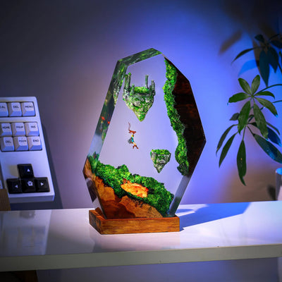 TLOZ TOTKD Zelda Link and Sky Islands Epoxy Resin Lamp, Night Light