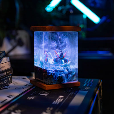 Pokemon Mega Swampert Epoxy Resin Lamp, Night Light