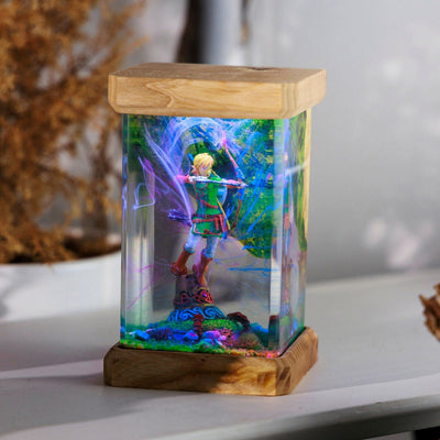 TLOZ TOTKD Zelda Link Epoxy Resin Lamp, Night Light