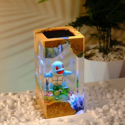 Pokemon Squirtle Epoxy Resin Lamp, Night Light