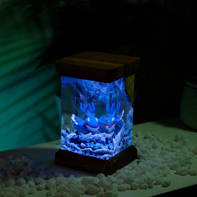 Pokemon Kyogre Epoxy Resin Lamp, Night Light