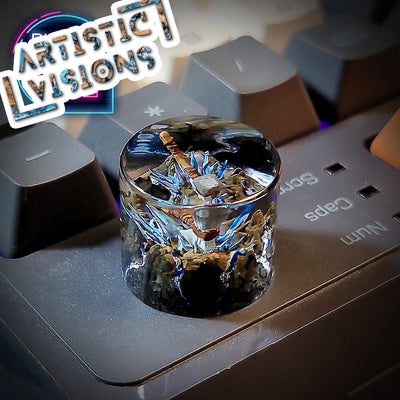 Stormbreaker Thor Axe Keyboard Knob Artisan Keycaps Epoxy Resin