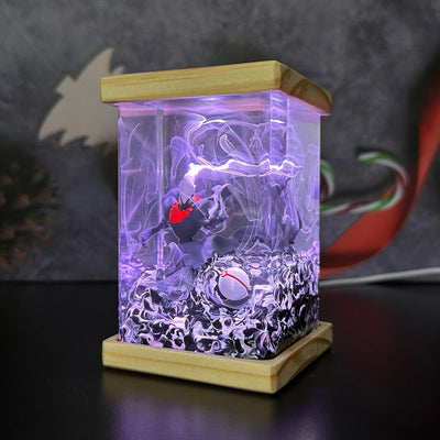 Pokemon Darkrai Epoxy Resin Lamp, Night Light