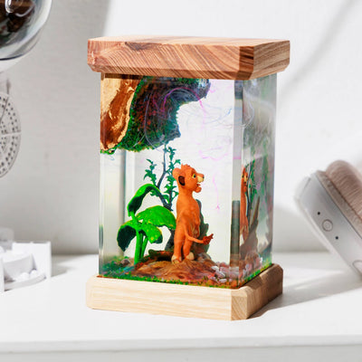 Lion King Epoxy Resin Lamp, Night Light