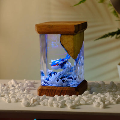 Pokemon Kyogre Epoxy Resin Lamp, Night Light